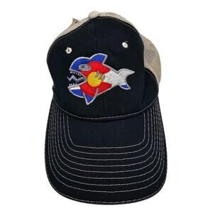 Colorado Flag Fish Strapback Trucker Baseball Hat Cap
